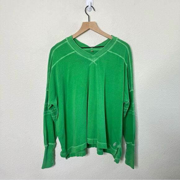 Free People FP Movement Women's All Star Layer Long Sleeve Green Womens Size S - Picture 3 of 8